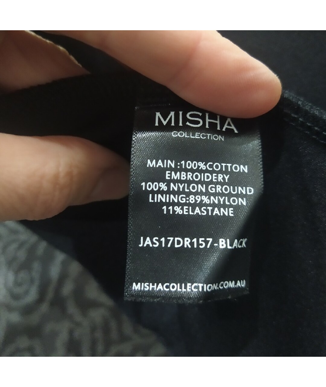 MISHA COLLECTION Черное кружевное повседневное платье, фото 8