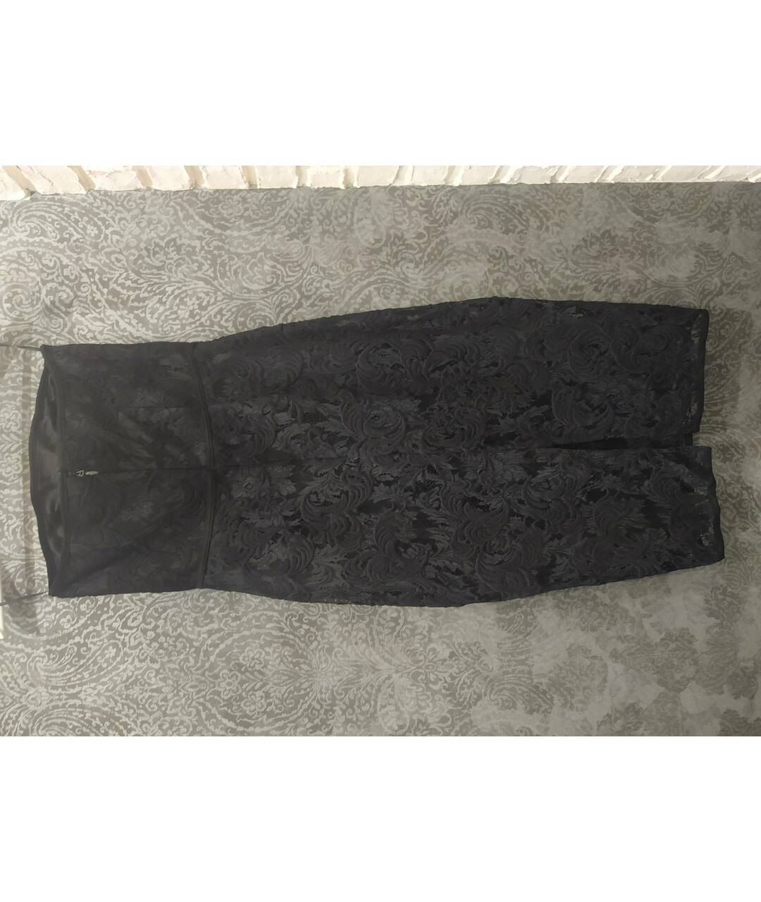 MISHA COLLECTION Черное кружевное повседневное платье, фото 2