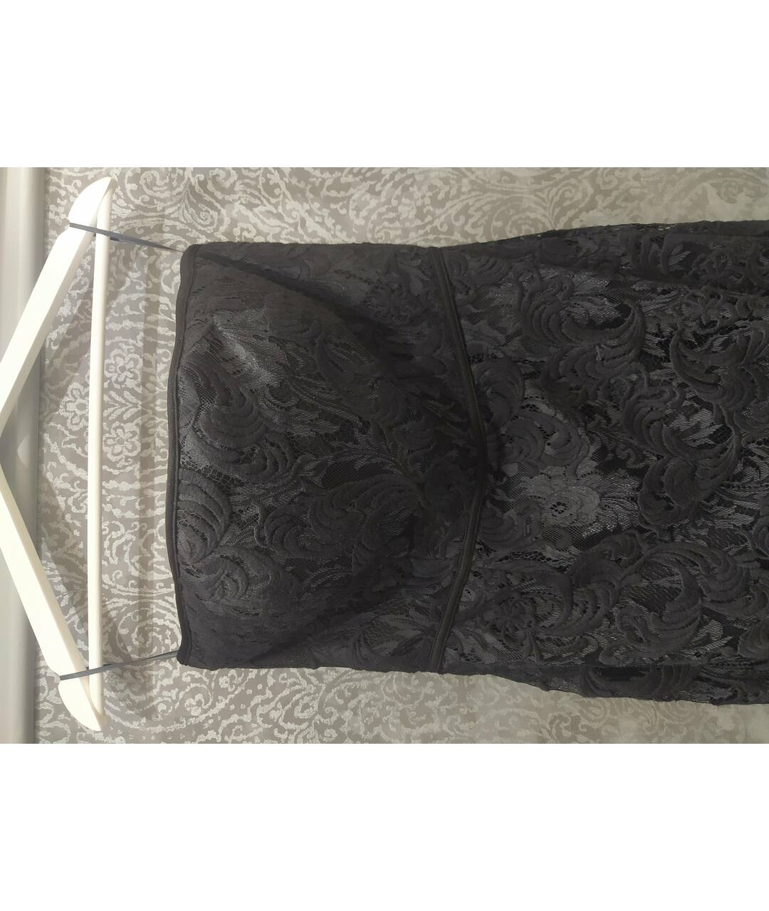 MISHA COLLECTION Черное кружевное повседневное платье, фото 4