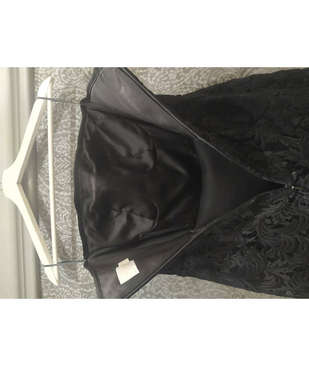 MISHA COLLECTION Черное кружевное повседневное платье, фото 3