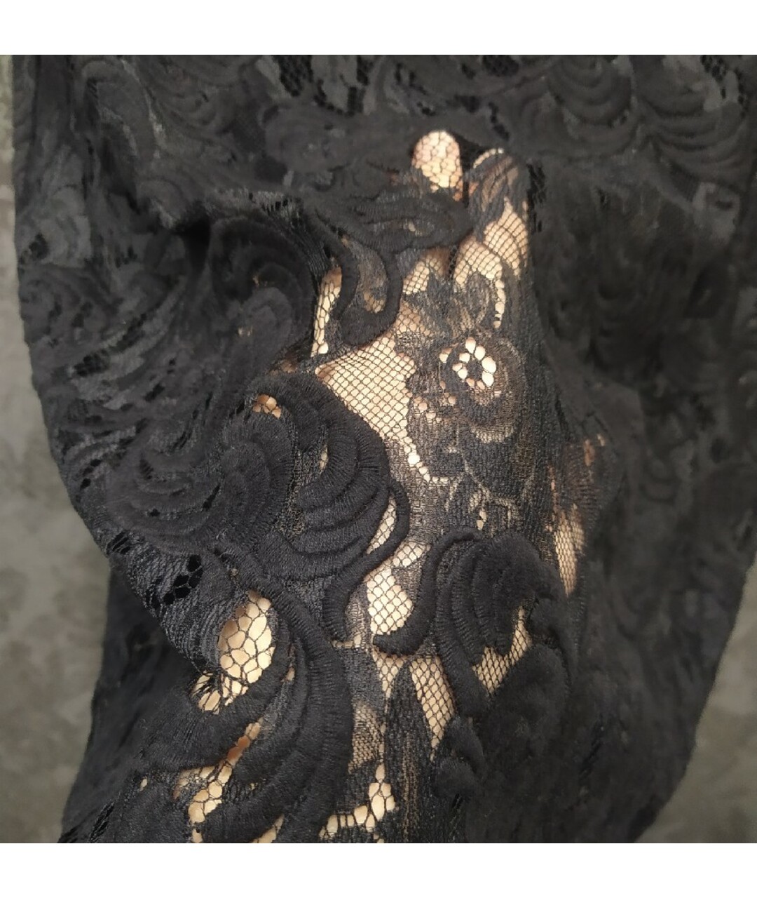 MISHA COLLECTION Черное кружевное повседневное платье, фото 5