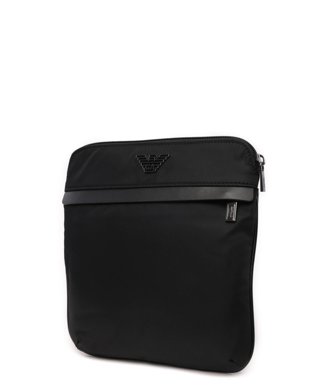 EMPORIO ARMANI Черная сумка на плечо, фото 3