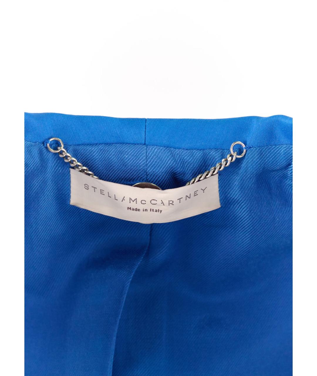 STELLA MCCARTNEY Синий шерстяной жакет/пиджак, фото 3