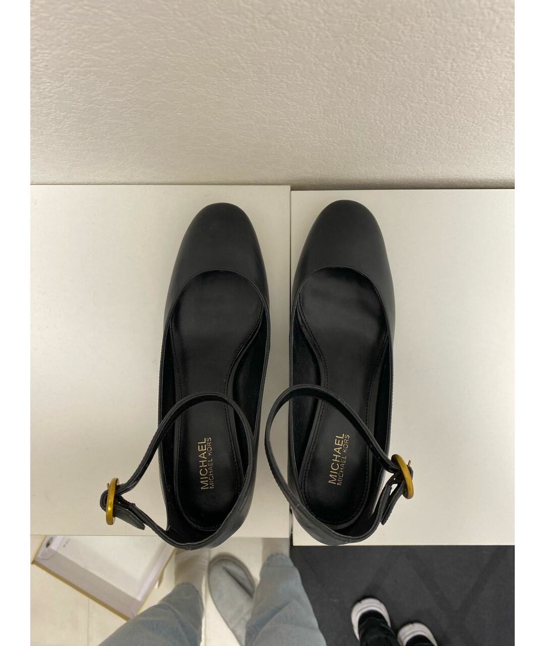 MICHAEL KORS Черные кожаные туфли, фото 3