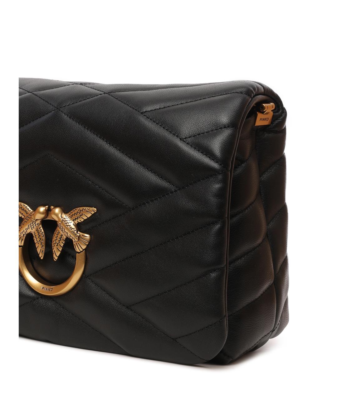 PINKO Черная сумка через плечо, фото 4