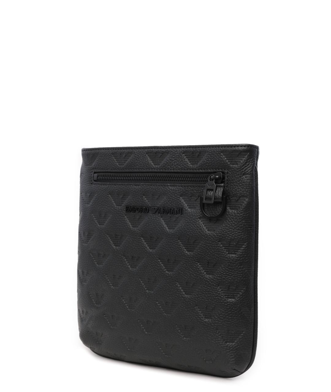 EMPORIO ARMANI Черная сумка на плечо, фото 2