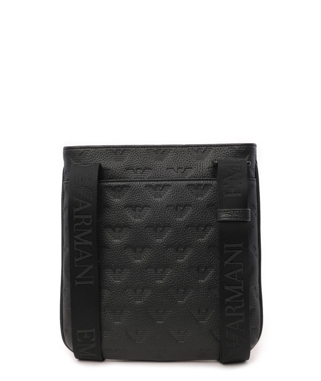 EMPORIO ARMANI Черная сумка на плечо, фото 4