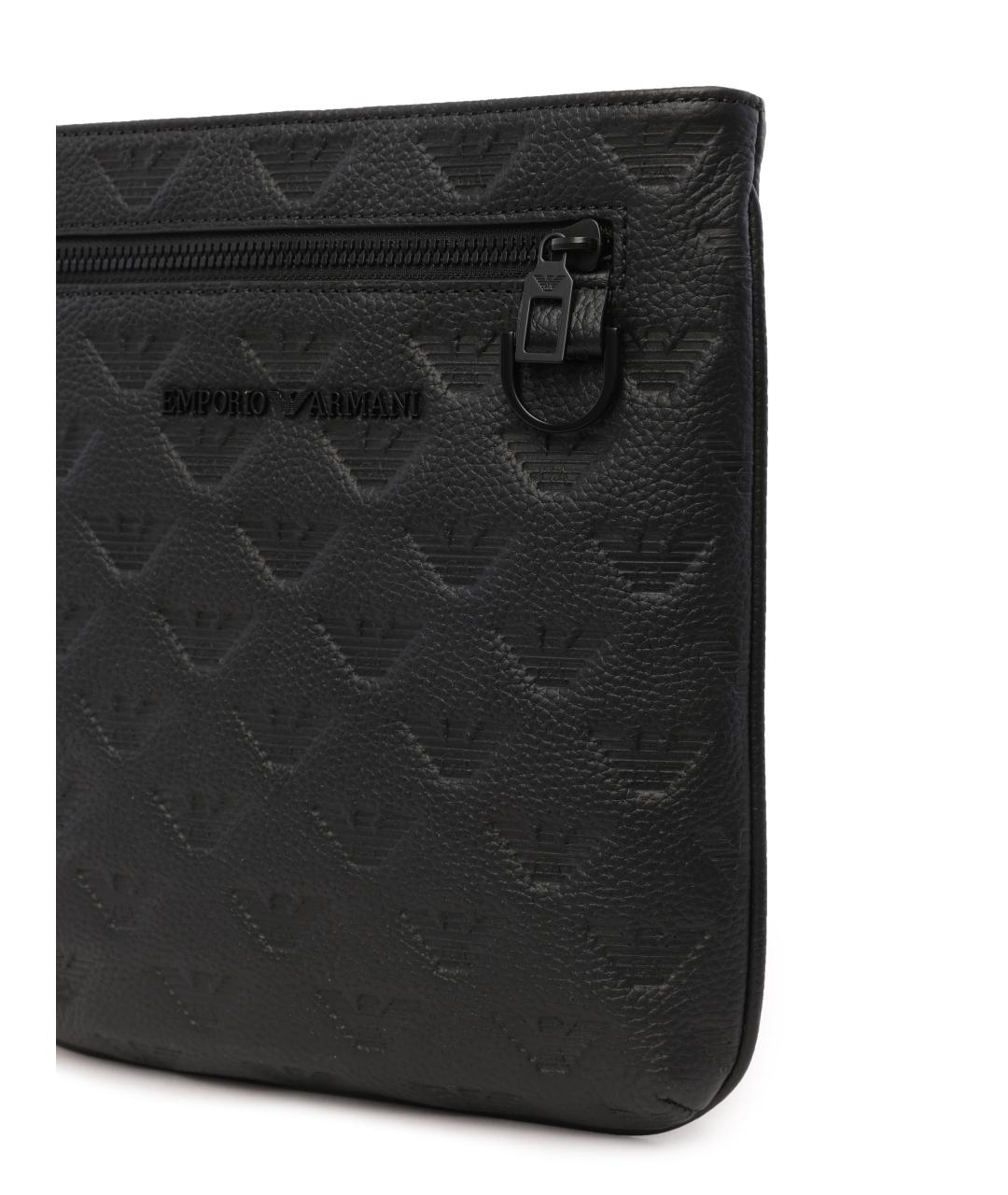 EMPORIO ARMANI Черная сумка на плечо, фото 3