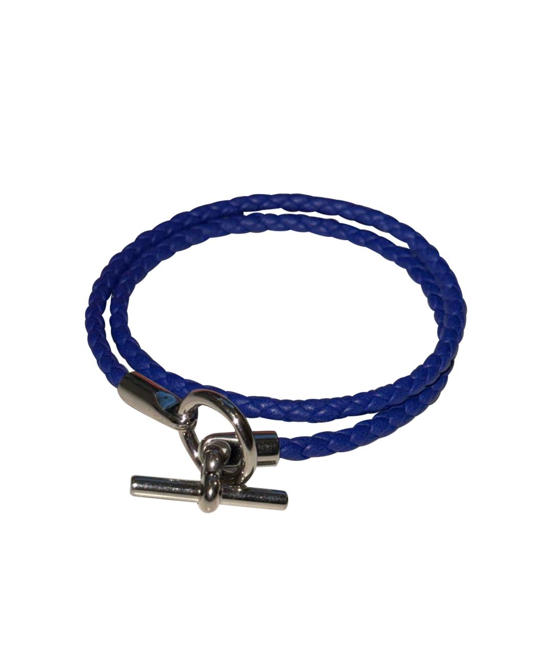HERMES PRE-OWNED Синий кожаный браслет, фото 1