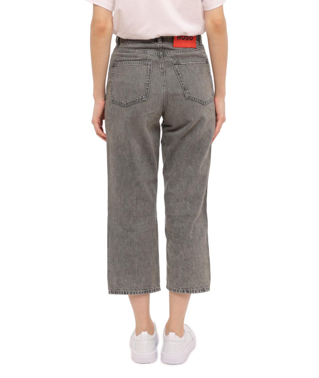 HUGO BOSS Серые прямые джинсы, фото 3