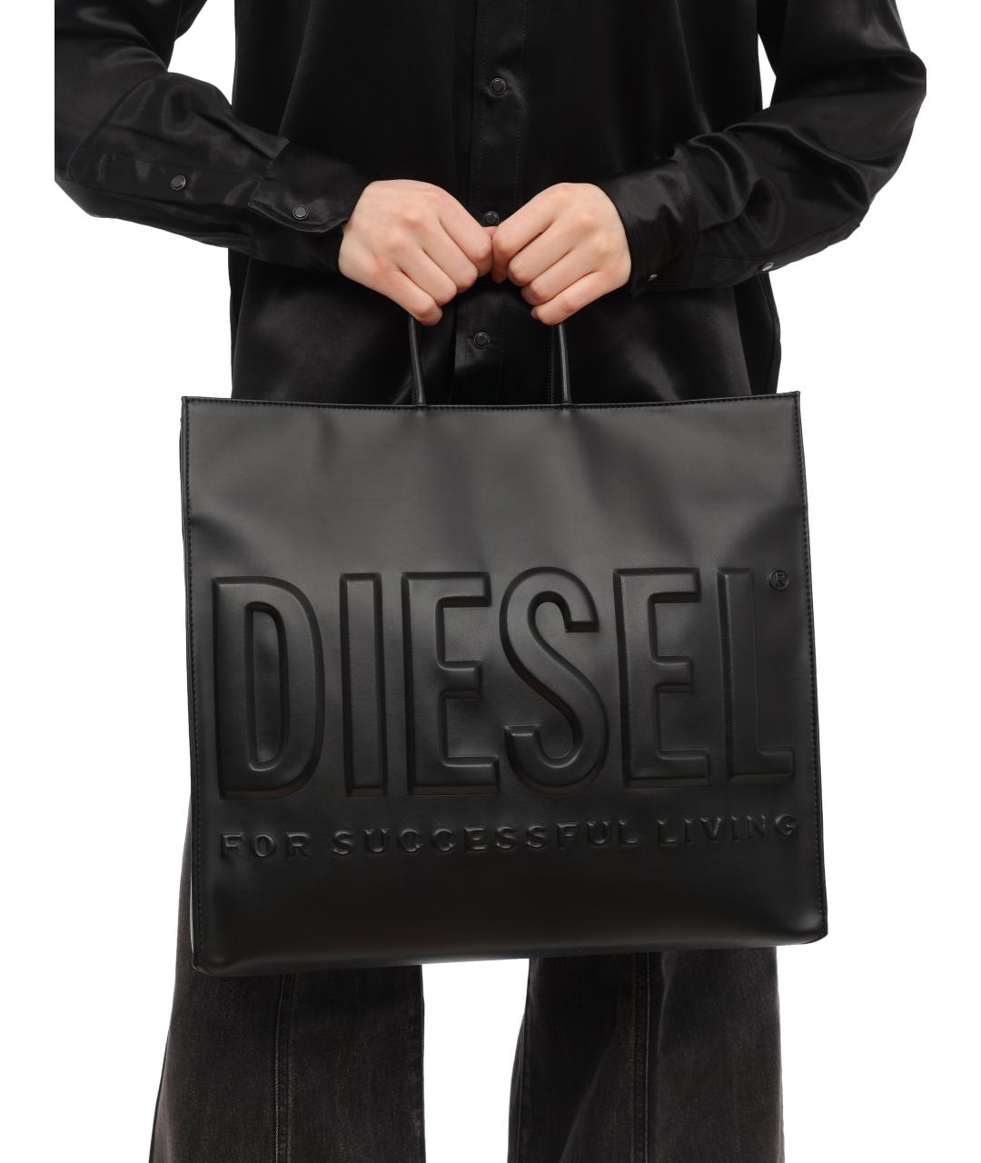 DIESEL Черная сумка тоут, фото 4