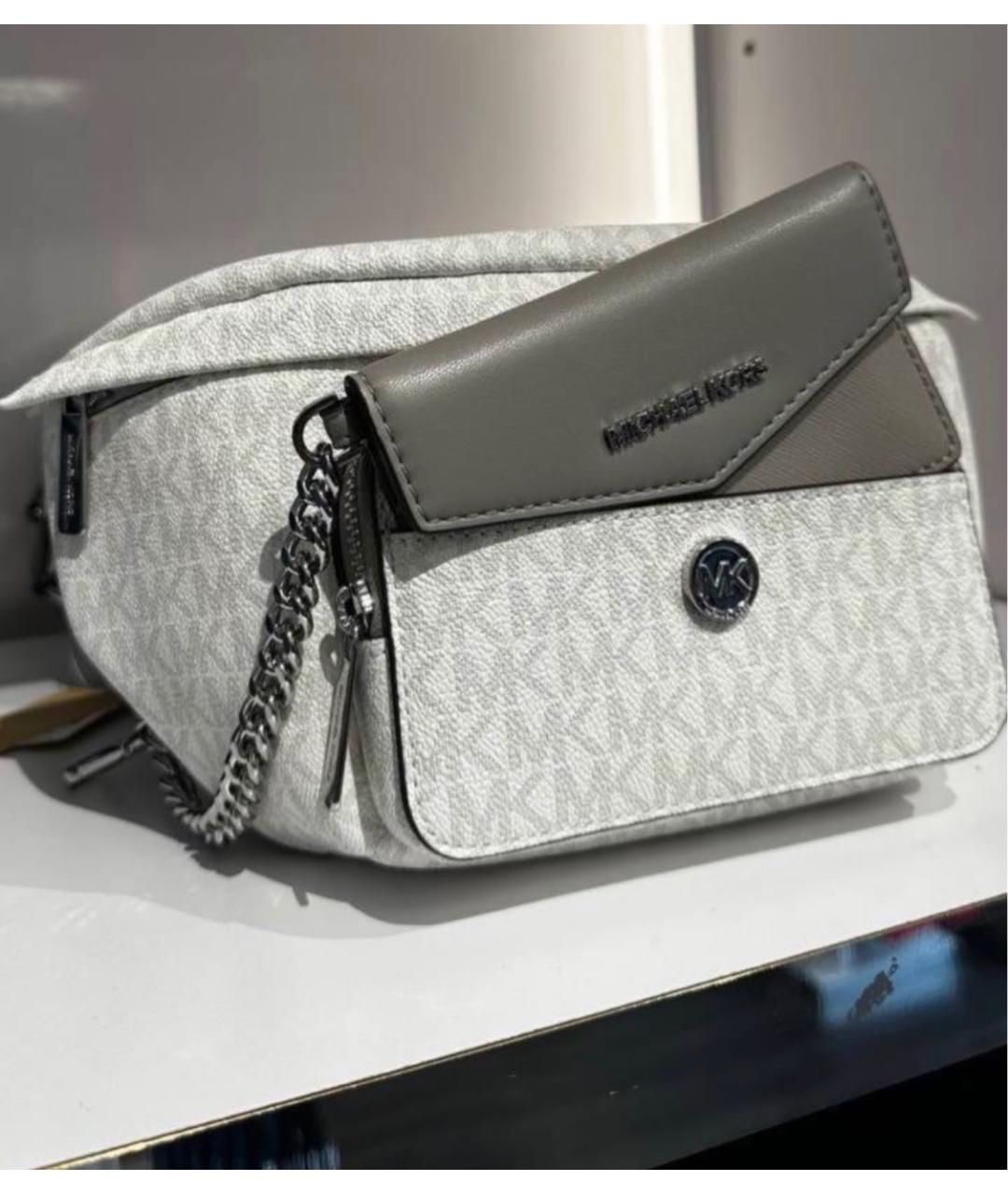 MICHAEL MICHAEL KORS Белая сумка через плечо, фото 5