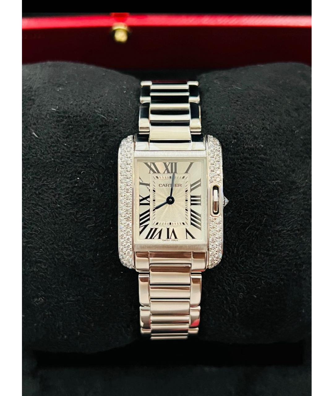 CARTIER Серебряные часы из белого золота, фото 8