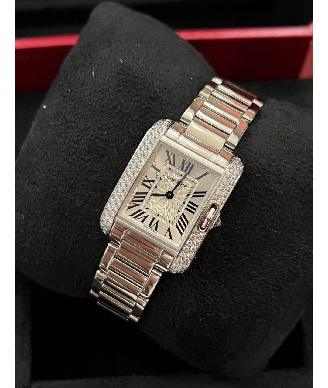 CARTIER Серебряные часы из белого золота, фото 3