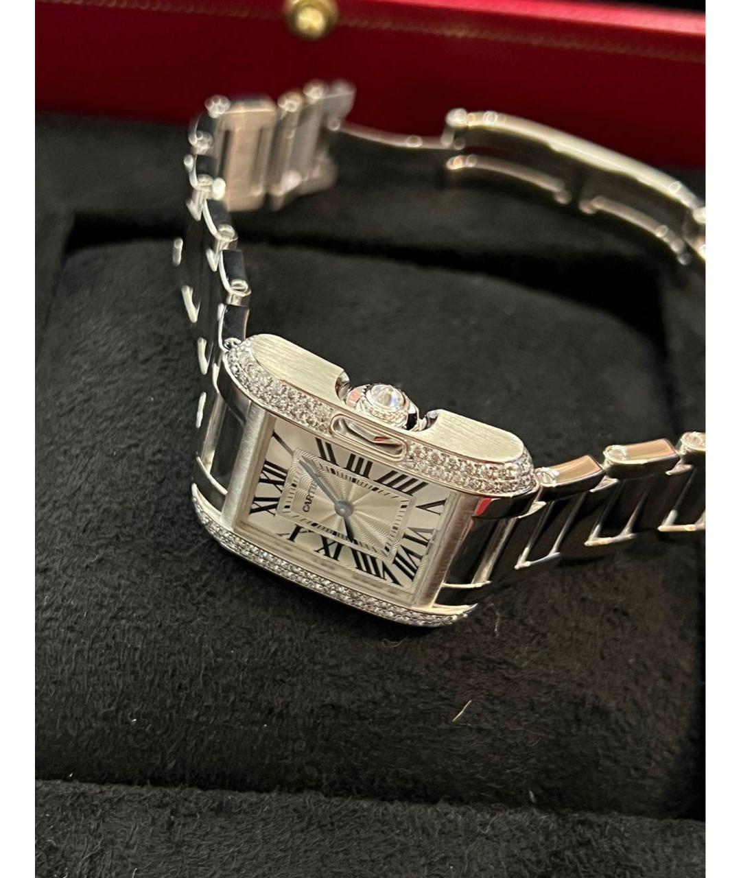 CARTIER Серебряные часы из белого золота, фото 7