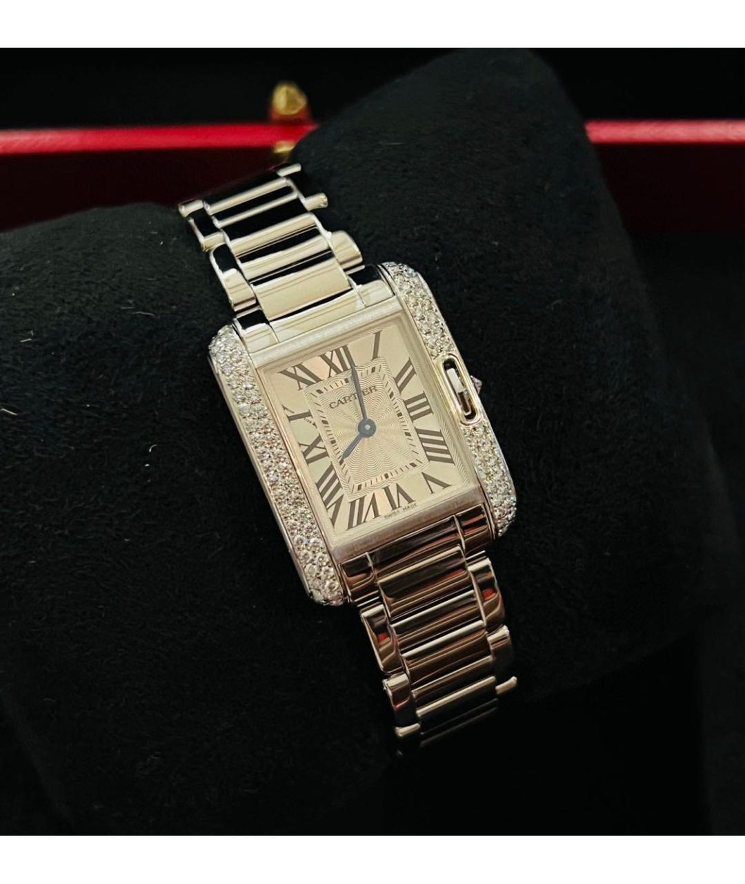 CARTIER Серебряные часы из белого золота, фото 5