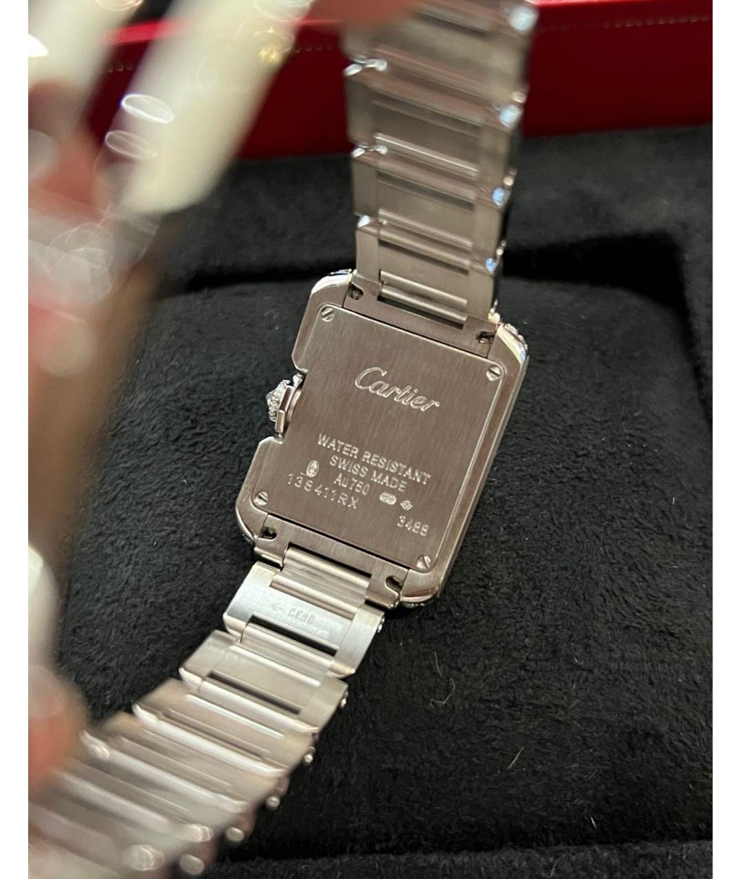 CARTIER Серебряные часы из белого золота, фото 4