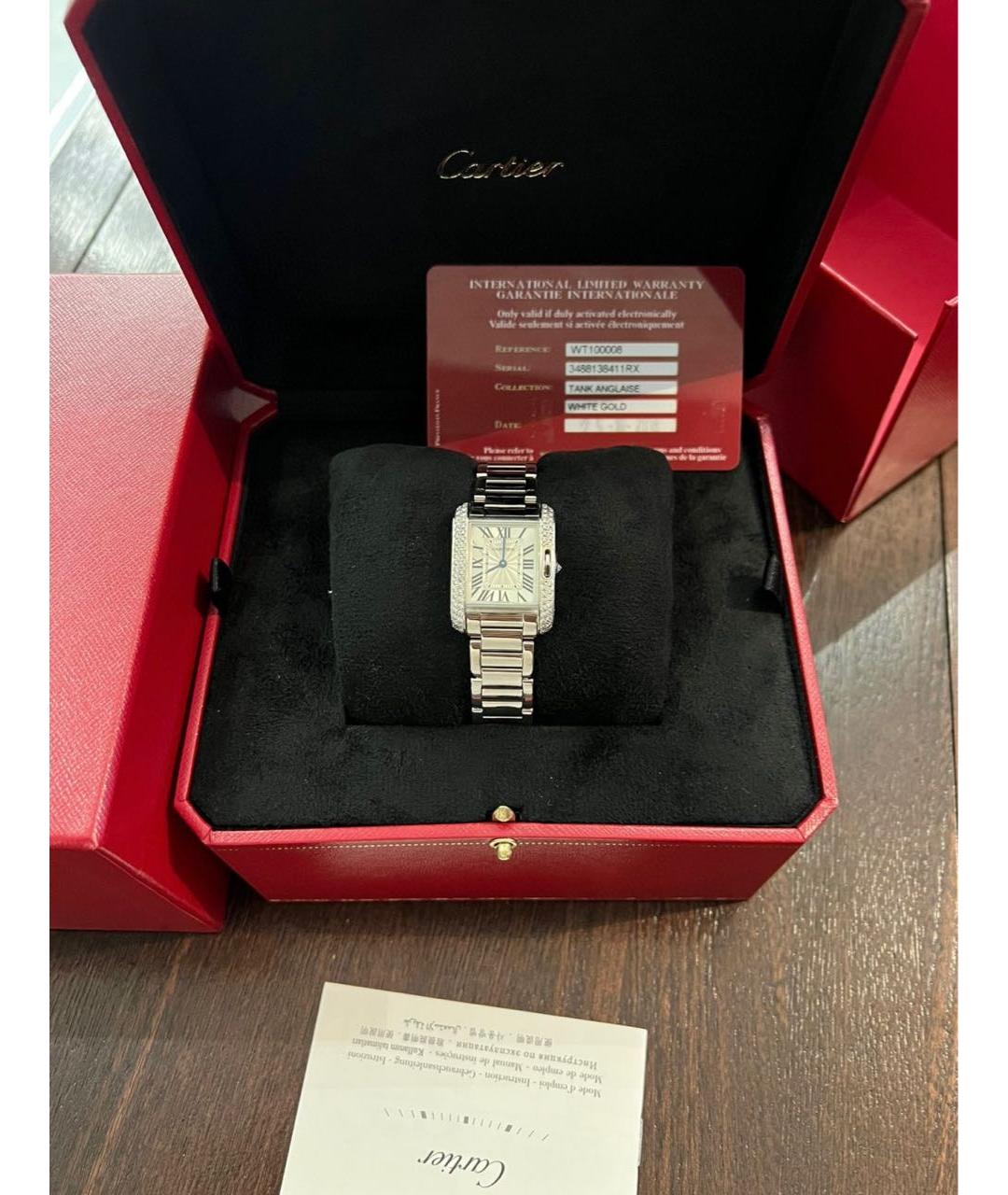 CARTIER Серебряные часы из белого золота, фото 2