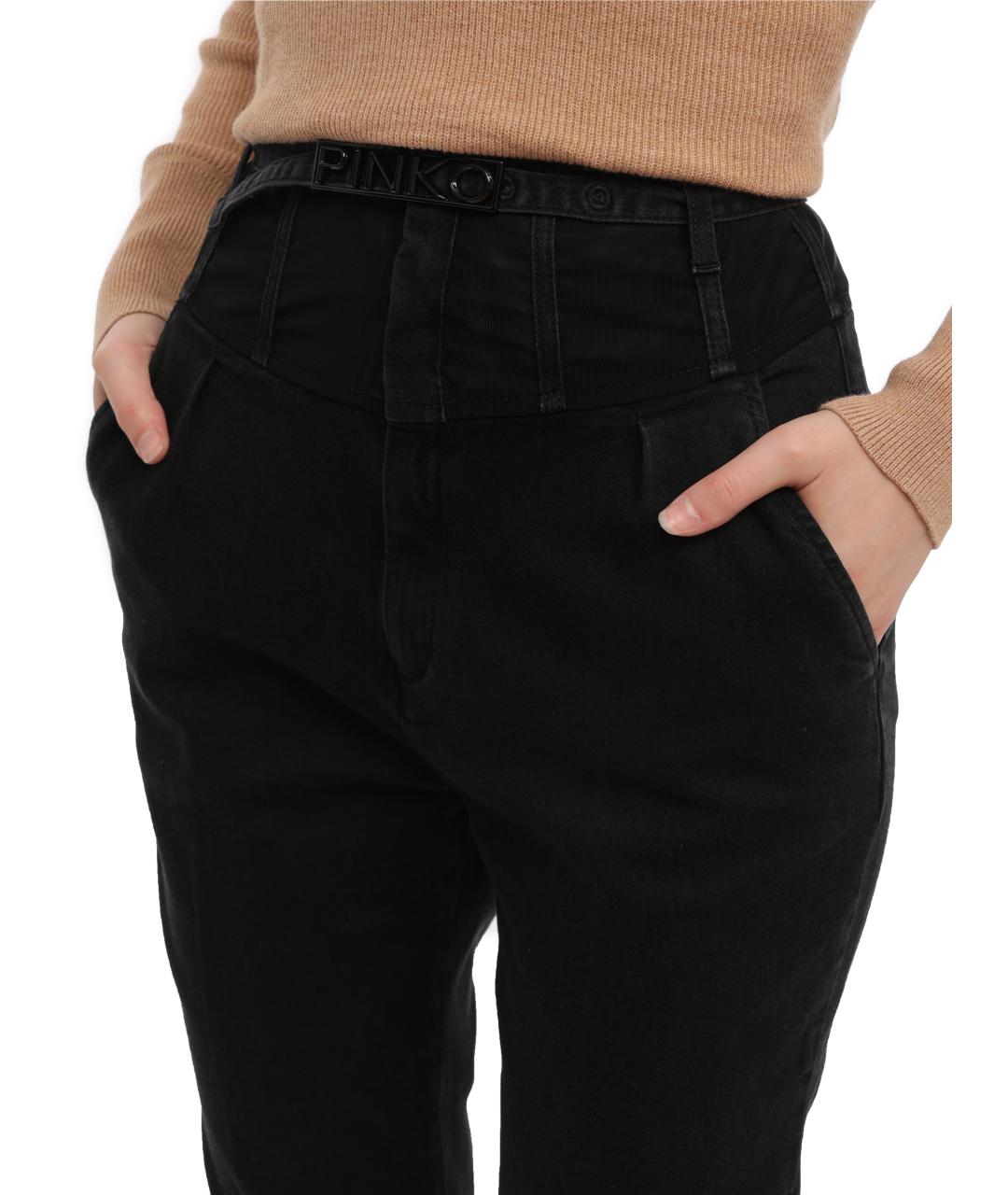 PINKO Черные прямые джинсы, фото 2