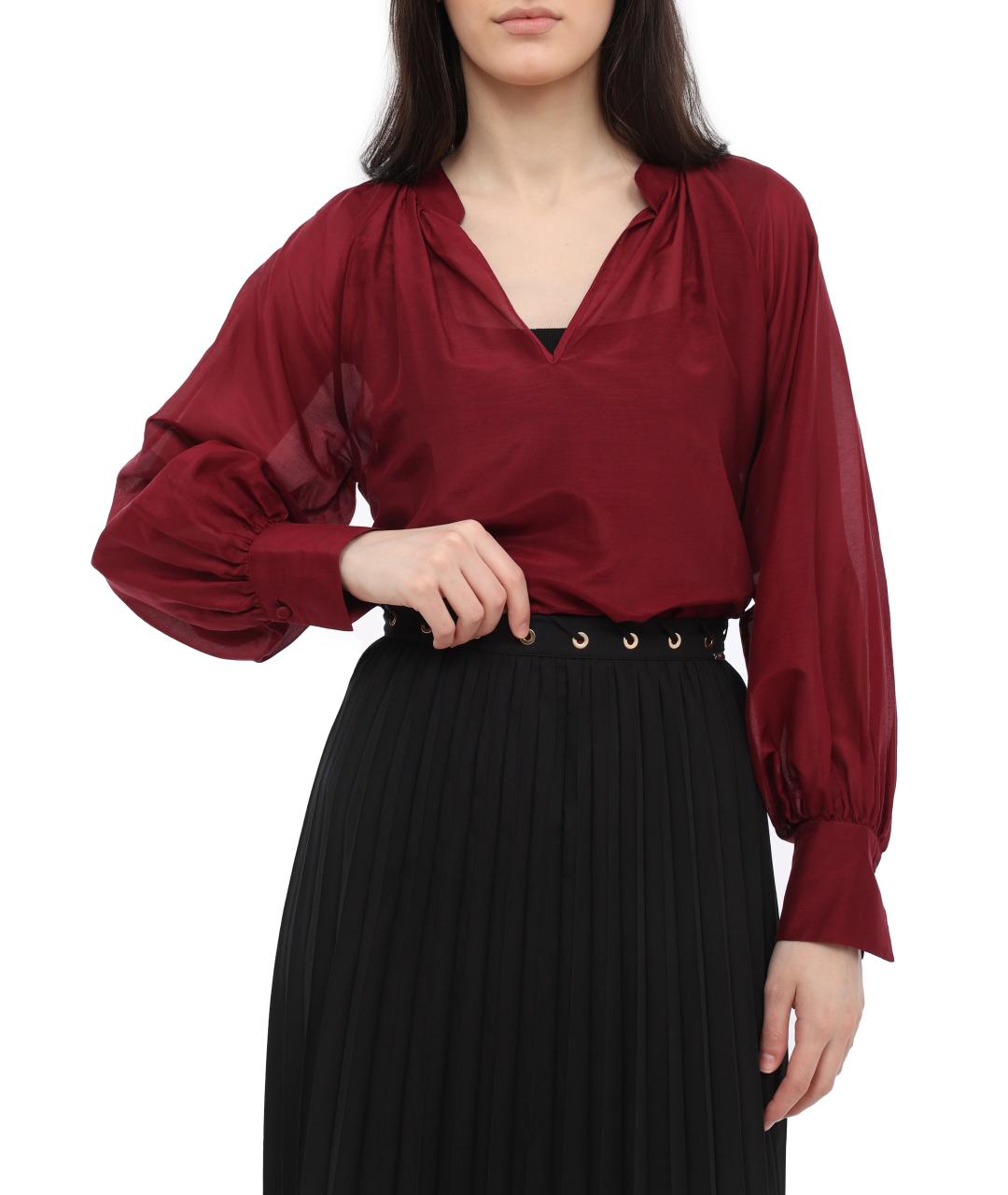 LIU JO Бордовая блузы, фото 8