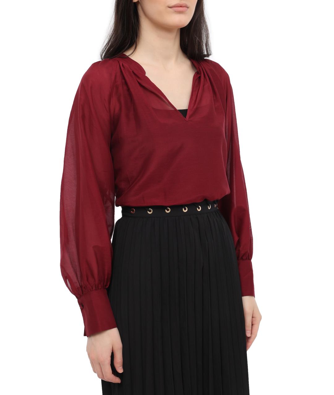 LIU JO Бордовая блузы, фото 3