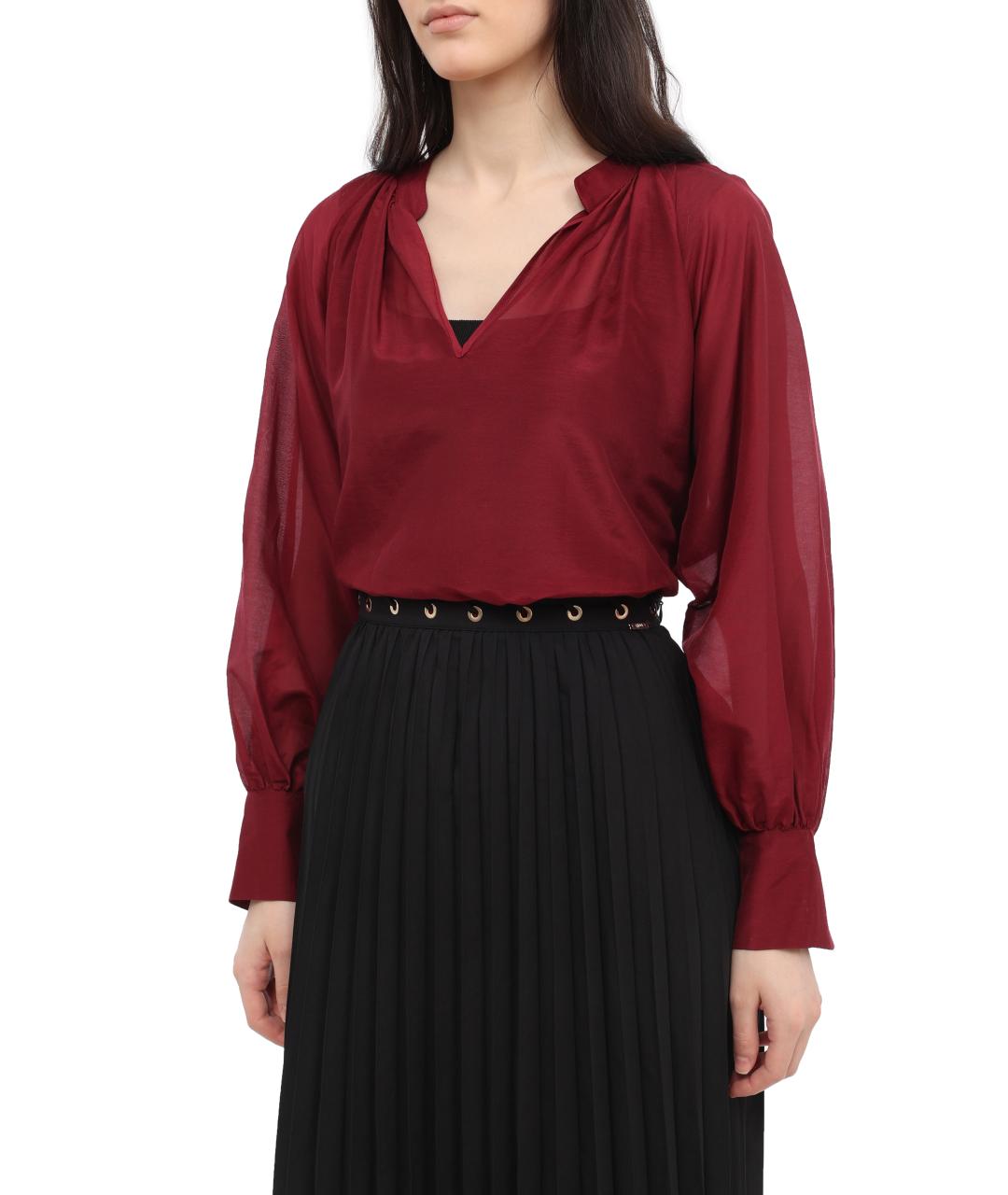 LIU JO Бордовая блузы, фото 2