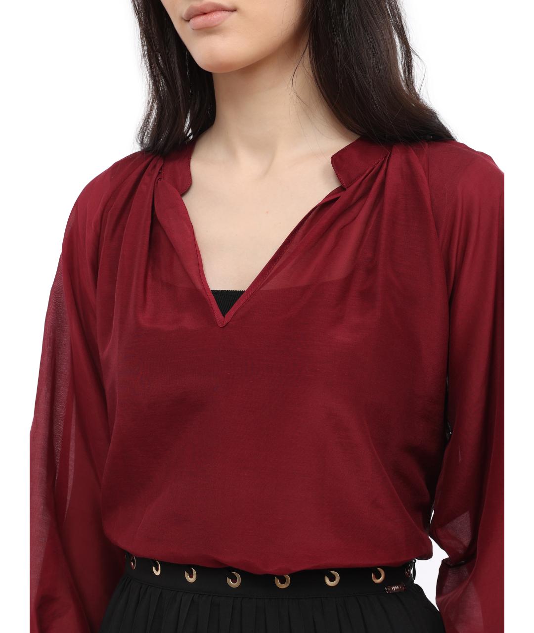 LIU JO Бордовая блузы, фото 5