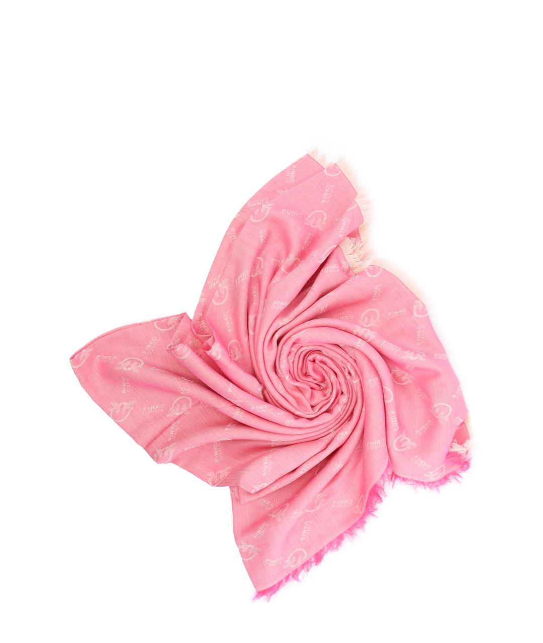 PINKO Розовый шарф, фото 4