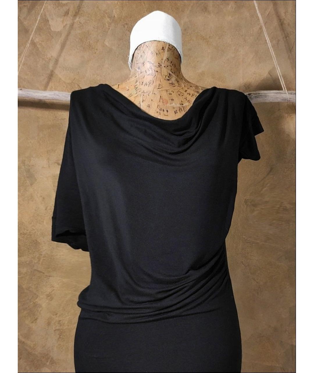 VIVIENNE WESTWOOD ANGLOMANIA Черное вискозное коктейльное платье, фото 4