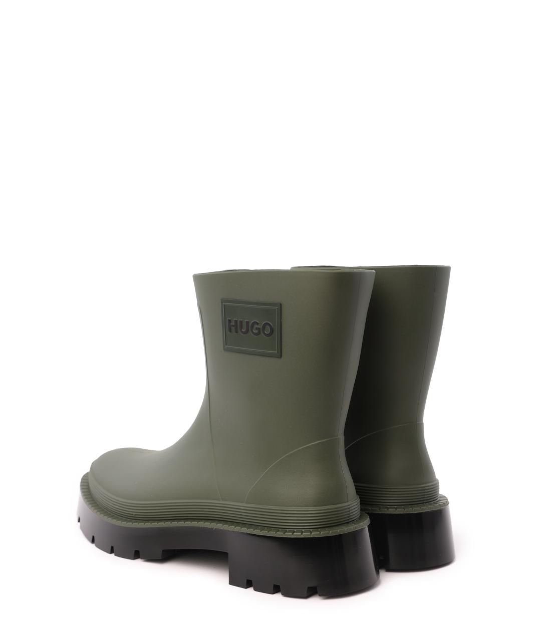 HUGO BOSS Зеленые сапоги, фото 4