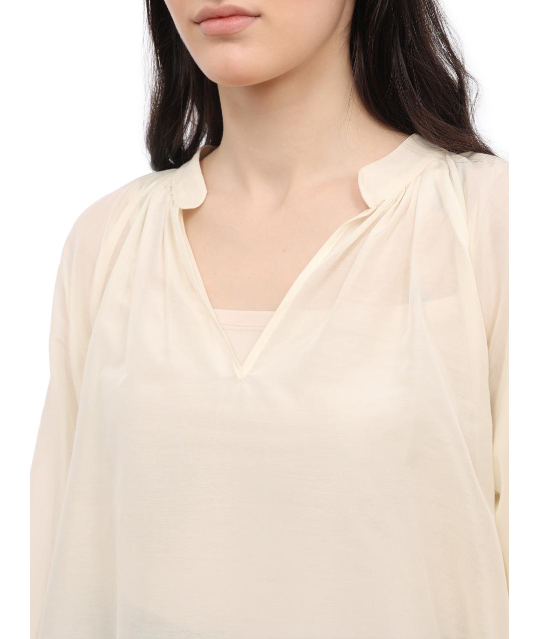 LIU JO Бежевая блузы, фото 3