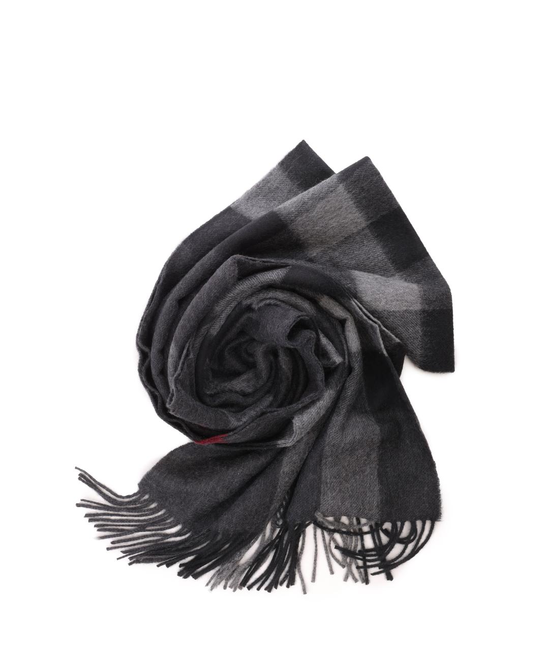 BURBERRY Черный шарф, фото 4