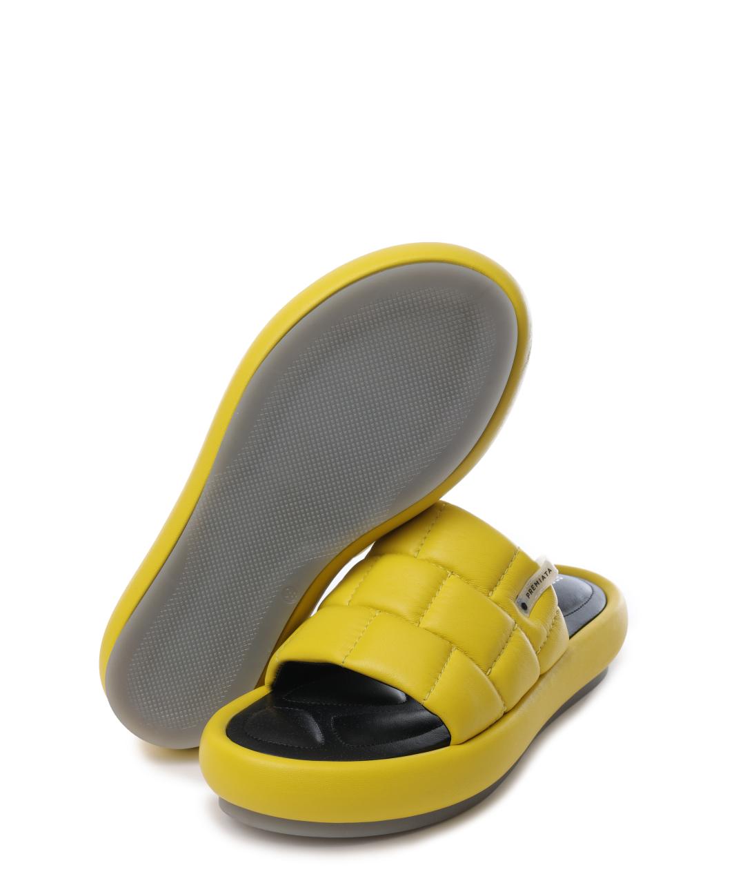 PREMIATA Желтые шлепанцы, фото 4