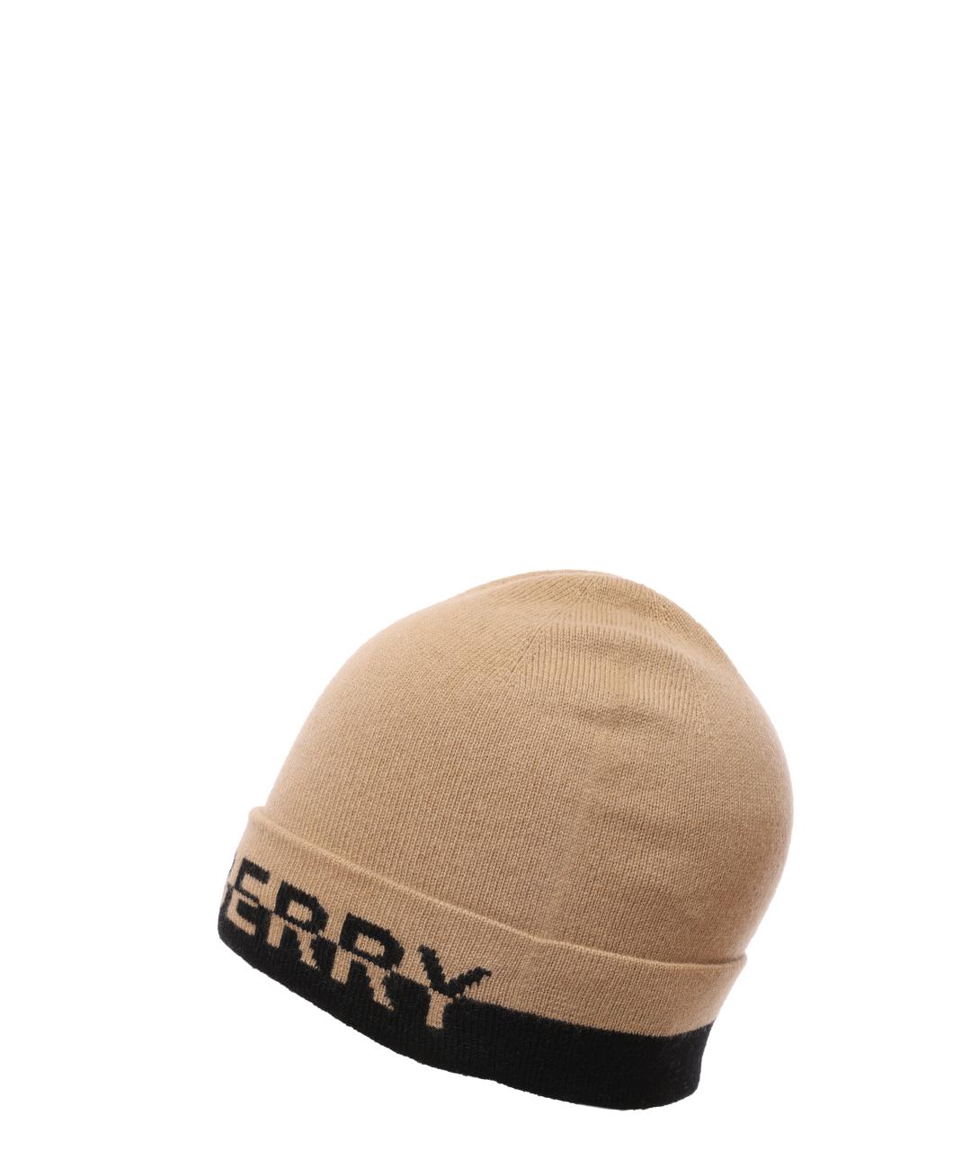 BURBERRY Бежевая шапка, фото 2
