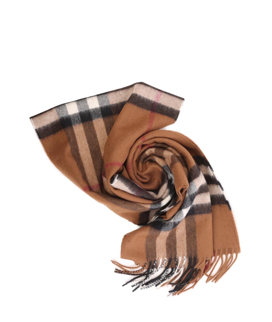 BURBERRY Коричневый шарф, фото 2