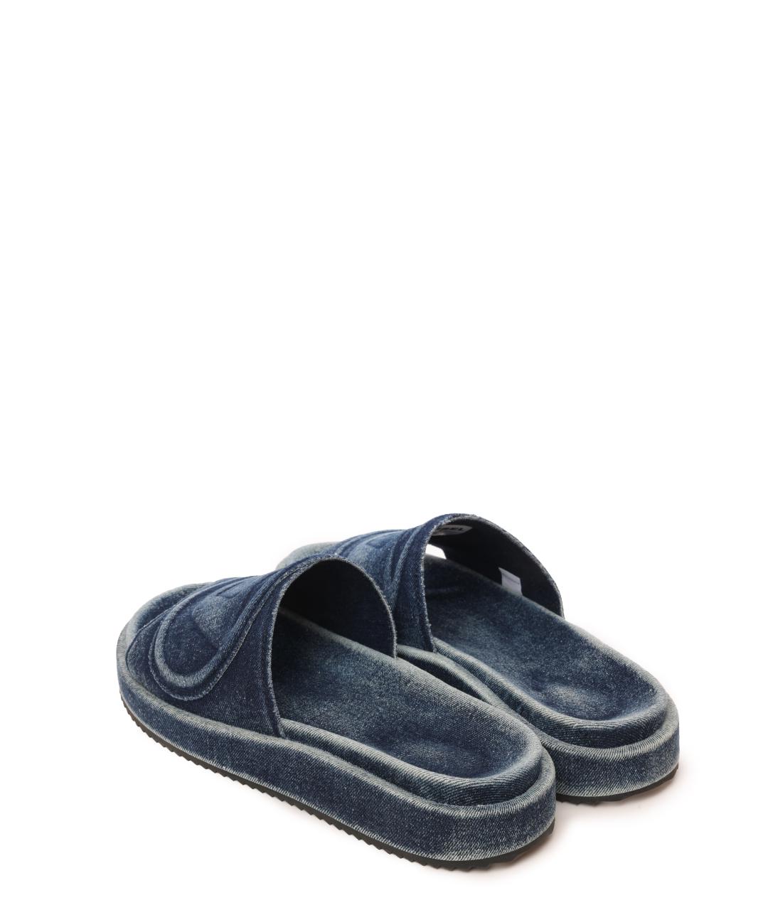 DIESEL Синие шлепанцы, фото 5