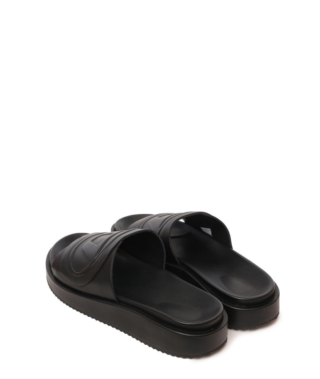 DIESEL Черные шлепанцы, фото 5