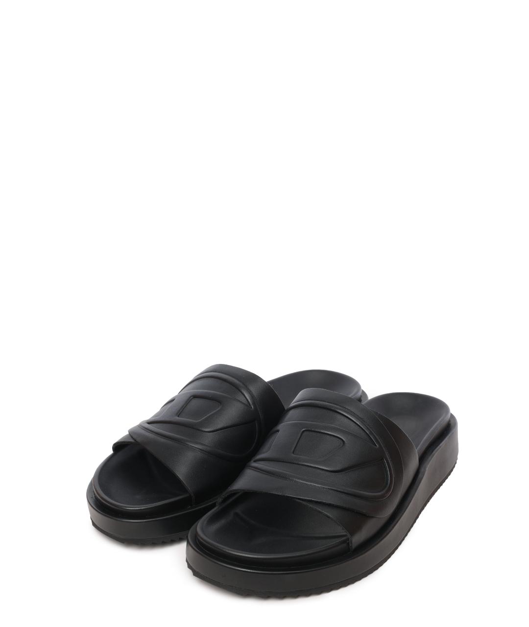 DIESEL Черные шлепанцы, фото 2