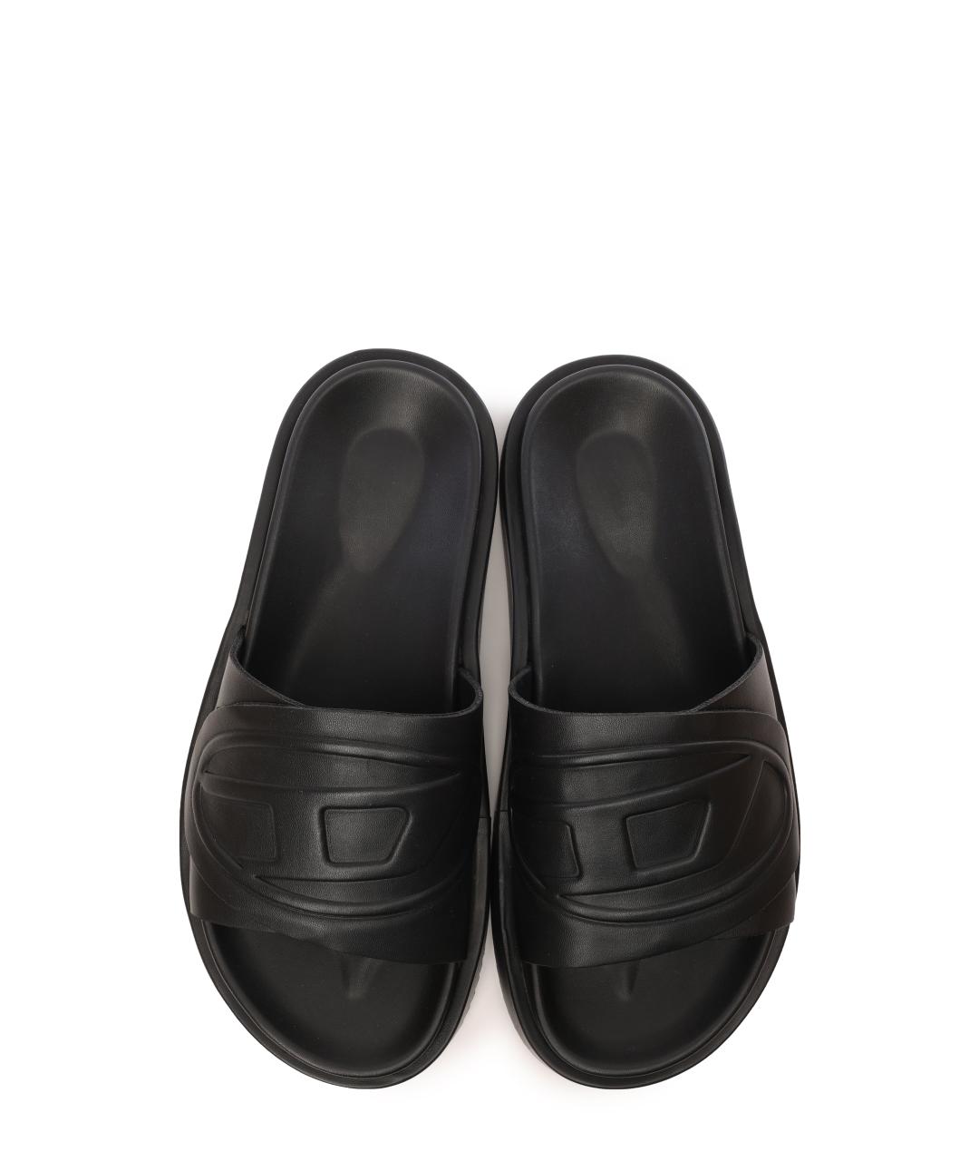 DIESEL Черные шлепанцы, фото 3