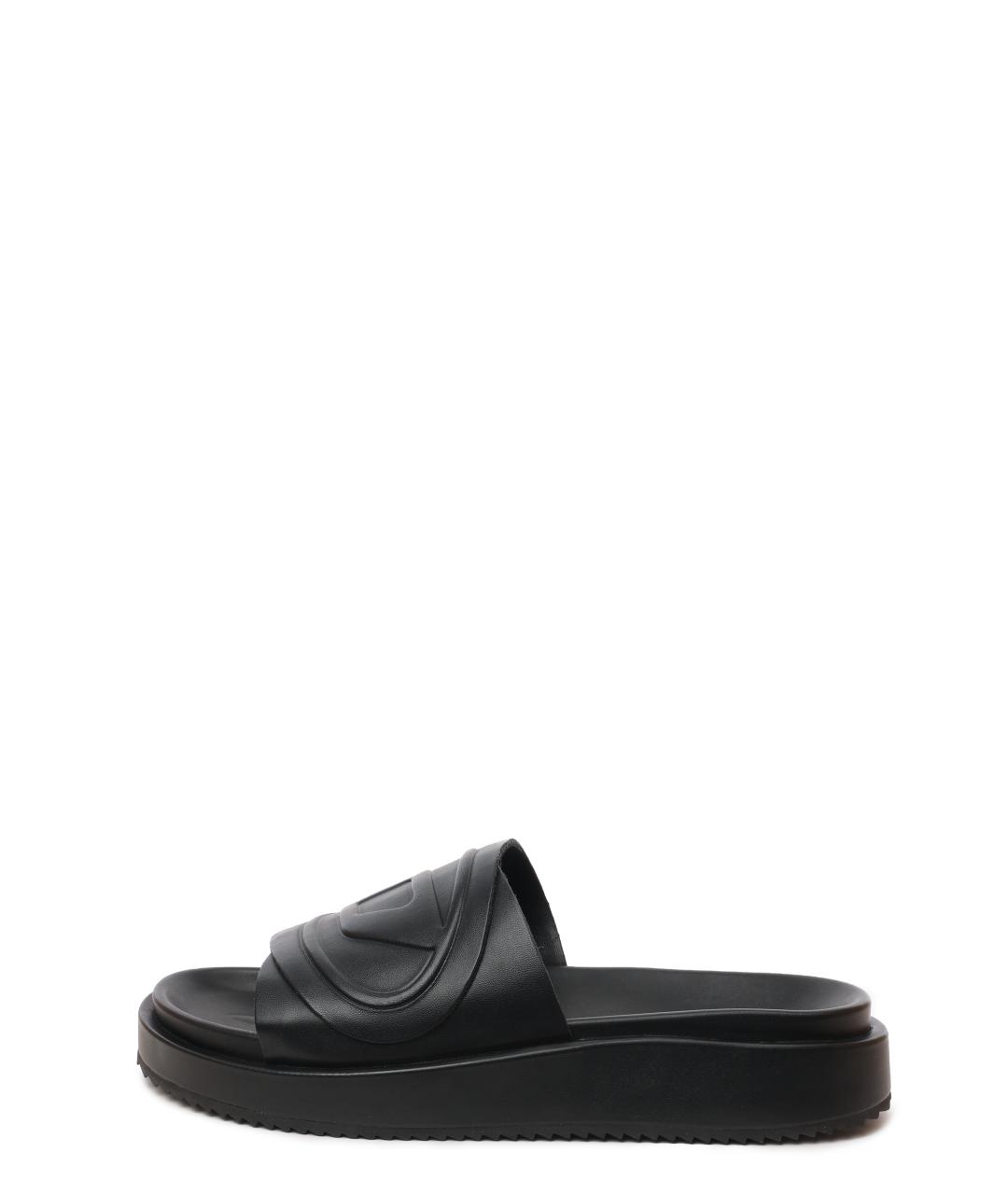 DIESEL Черные шлепанцы, фото 6