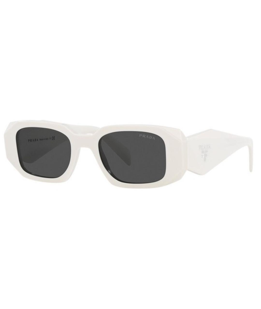 PRADA Белые солнцезащитные очки, фото 2