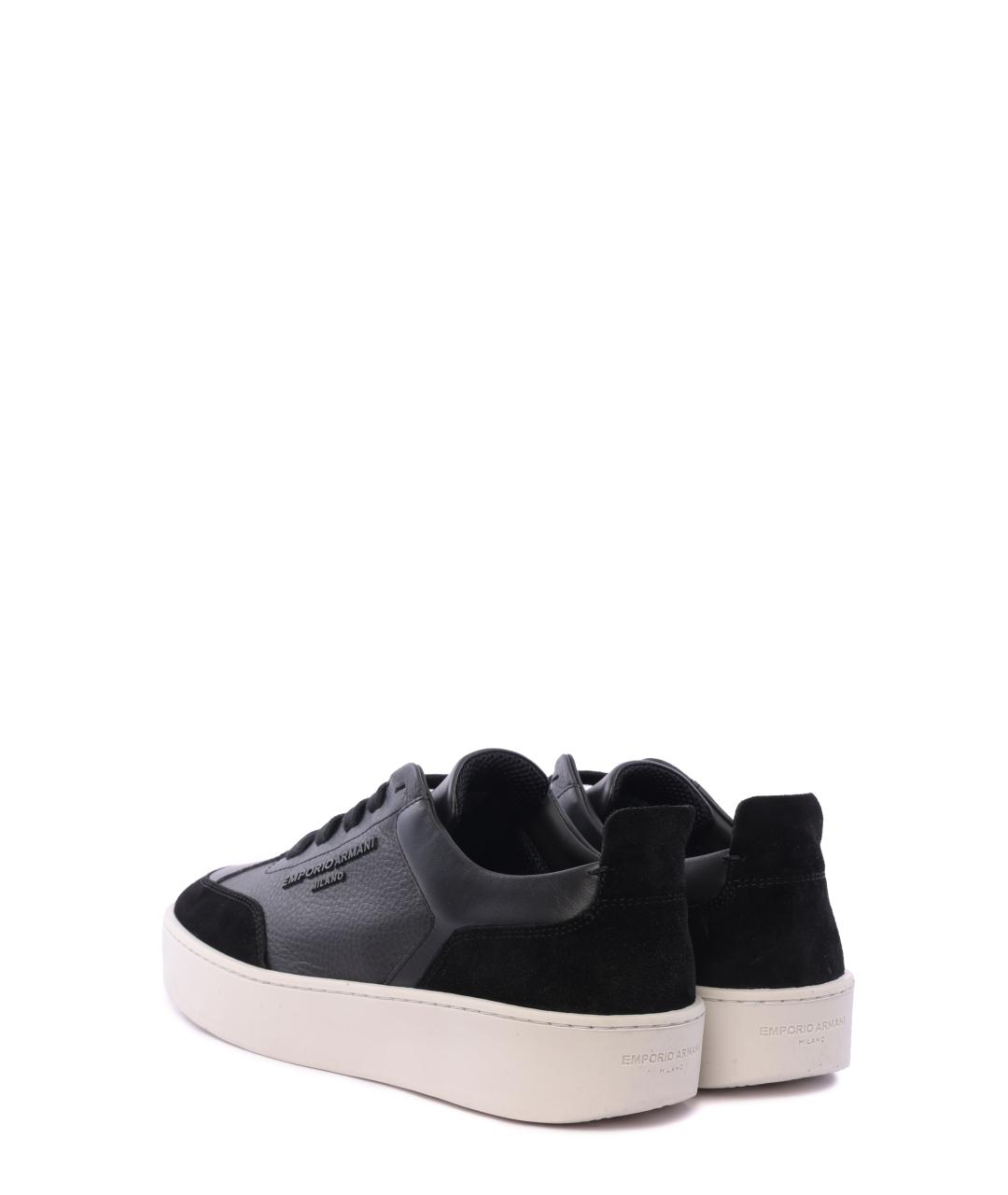 EMPORIO ARMANI Черные кеды, фото 2