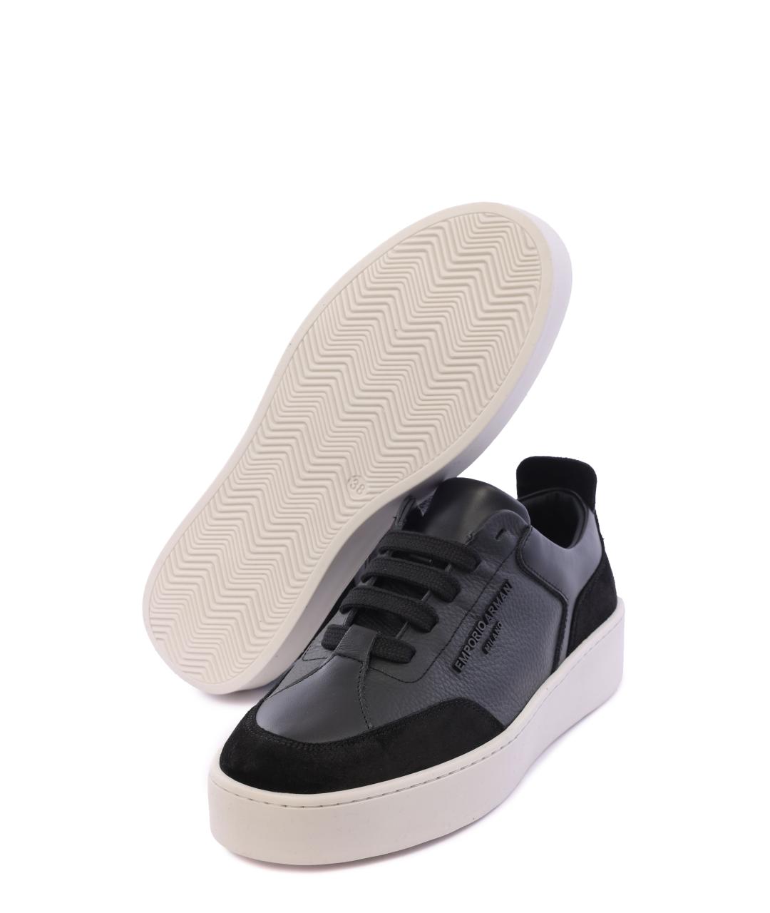 EMPORIO ARMANI Черные кеды, фото 7