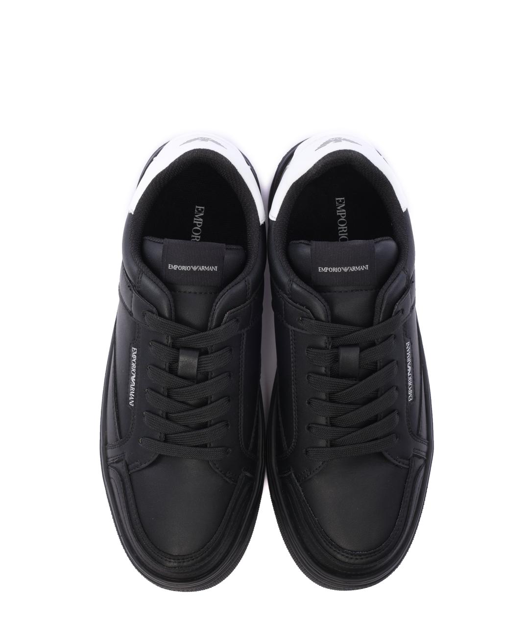 EMPORIO ARMANI Черные кеды, фото 7