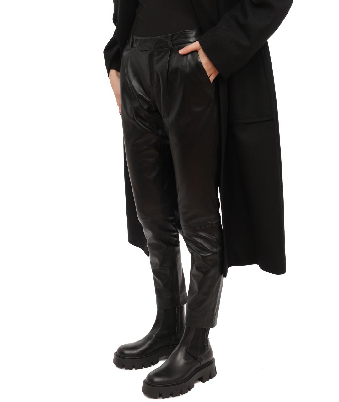 RED VALENTINO Черные прямые брюки, фото 5