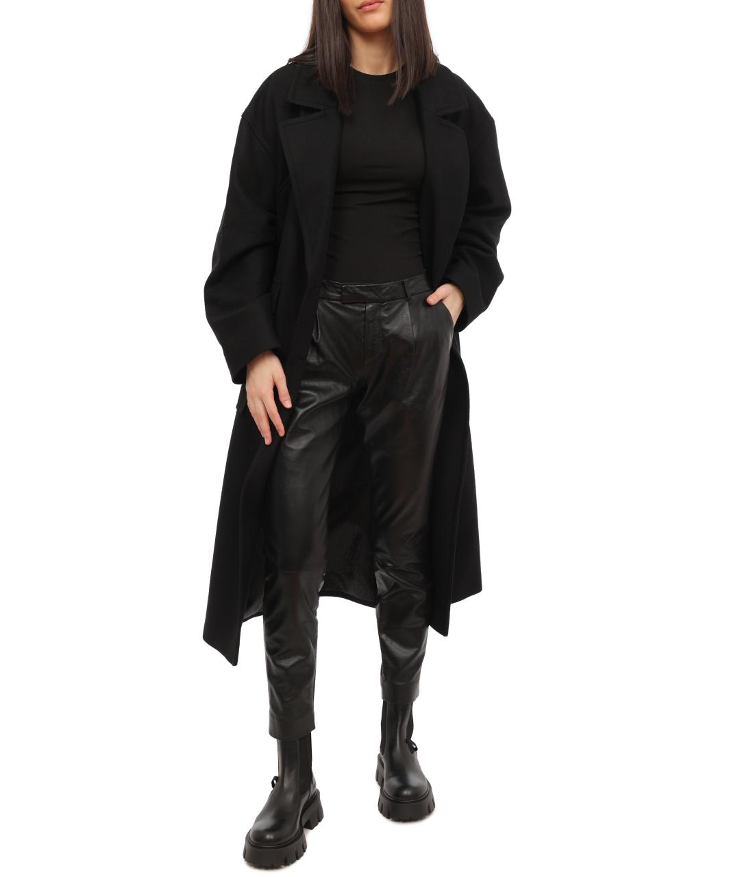 RED VALENTINO Черные прямые брюки, фото 2