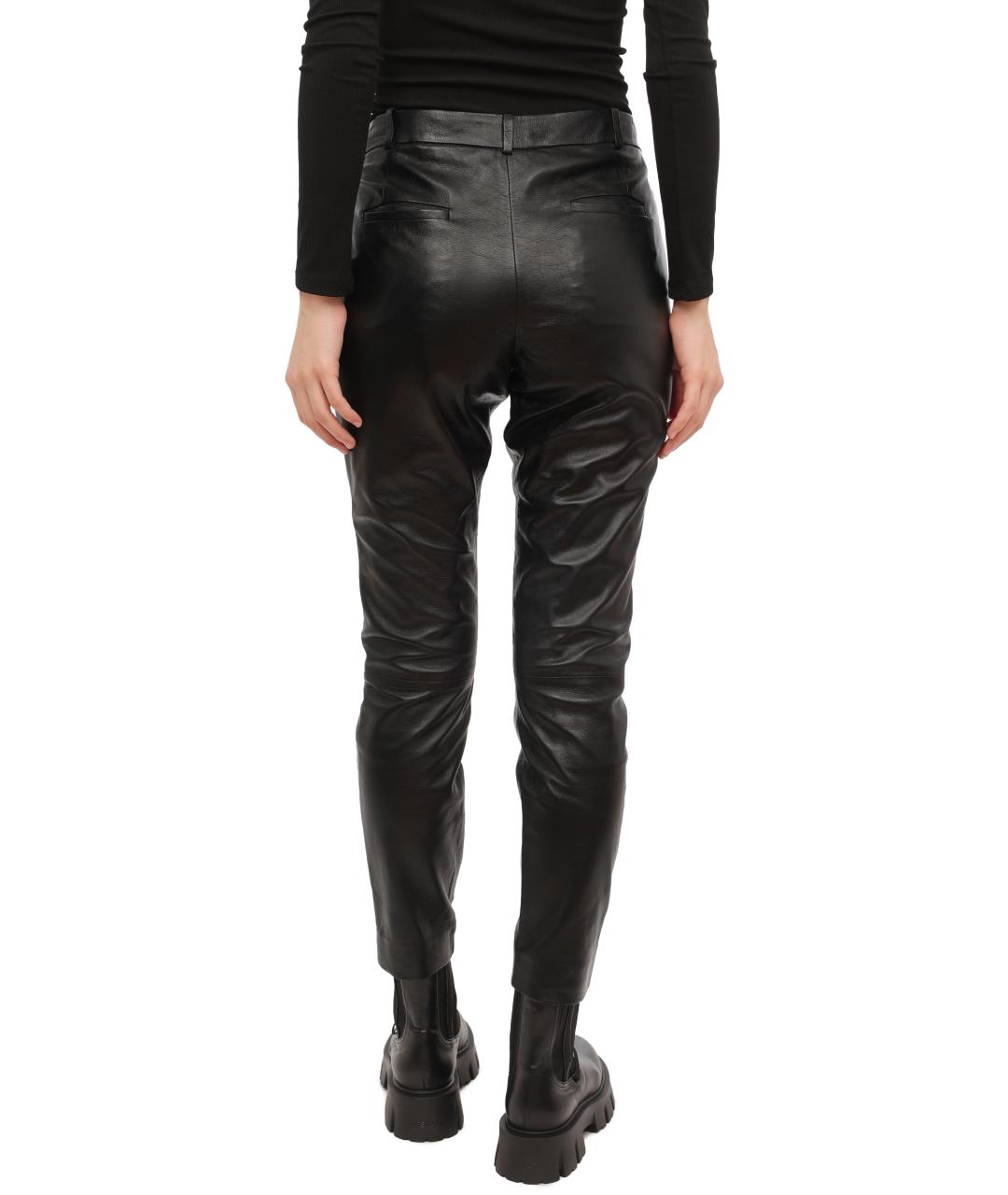 RED VALENTINO Черные прямые брюки, фото 6