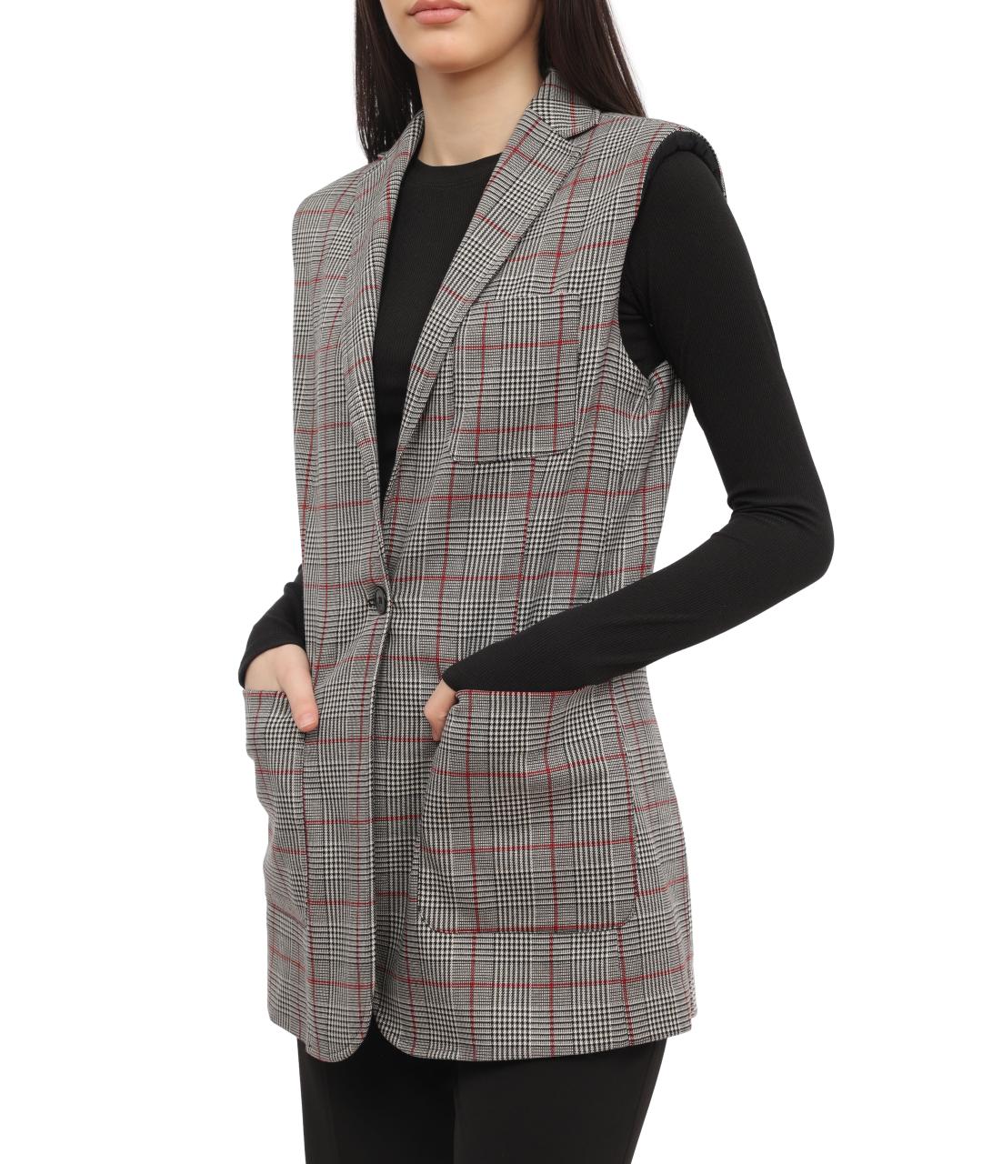 LIU JO Серый жилет, фото 8