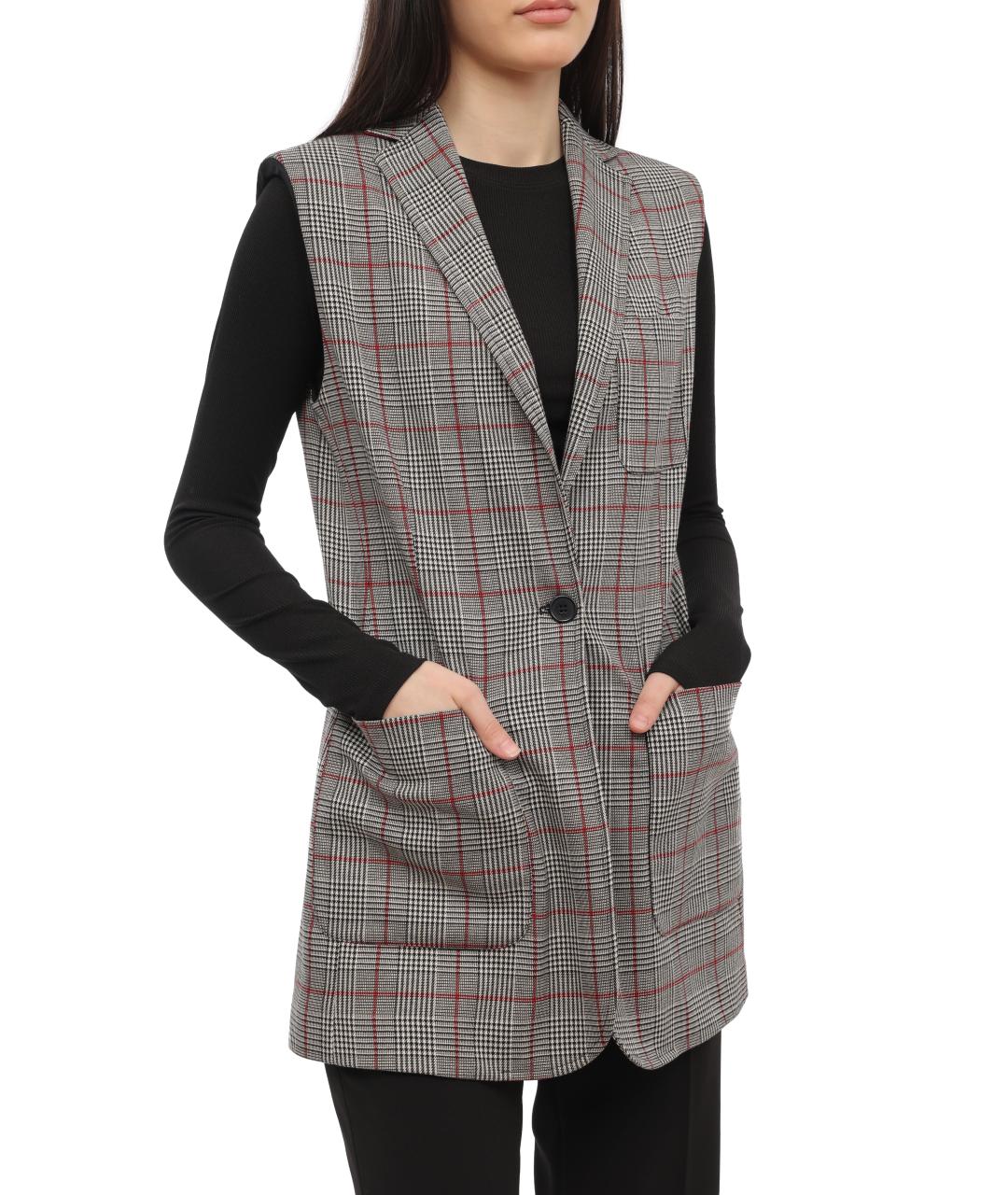 LIU JO Серый жилет, фото 6