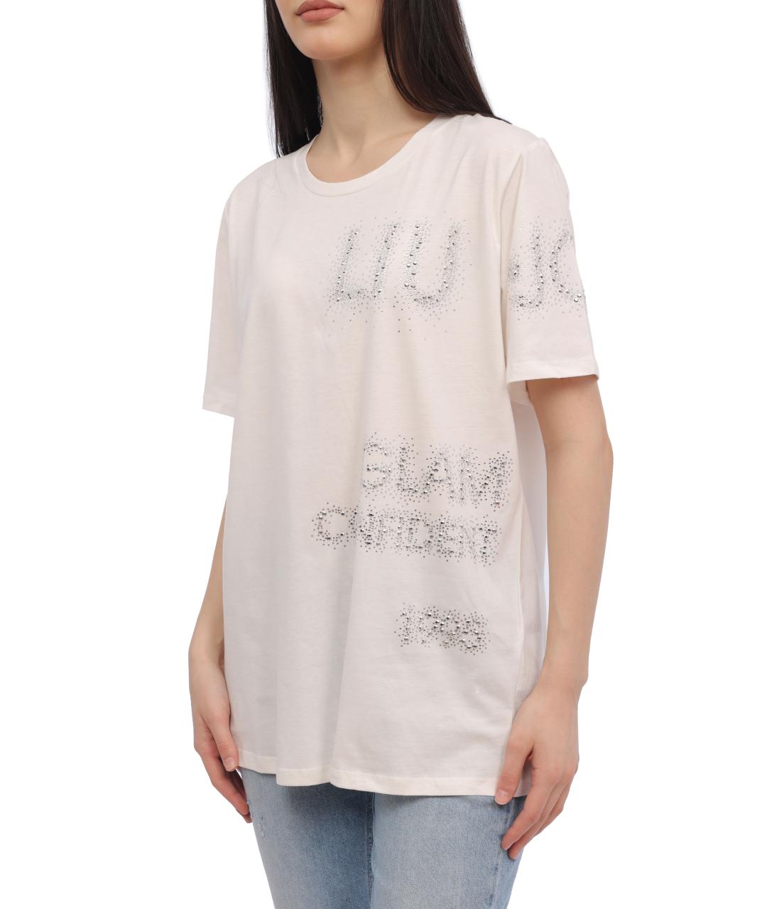 LIU JO Белая футболка, фото 2